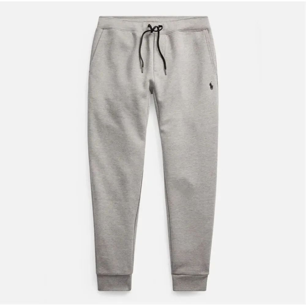 Polo Ralph Lauren Double Knit Tech Fleece Gray Jogger Sweat Pant Men's SZ M